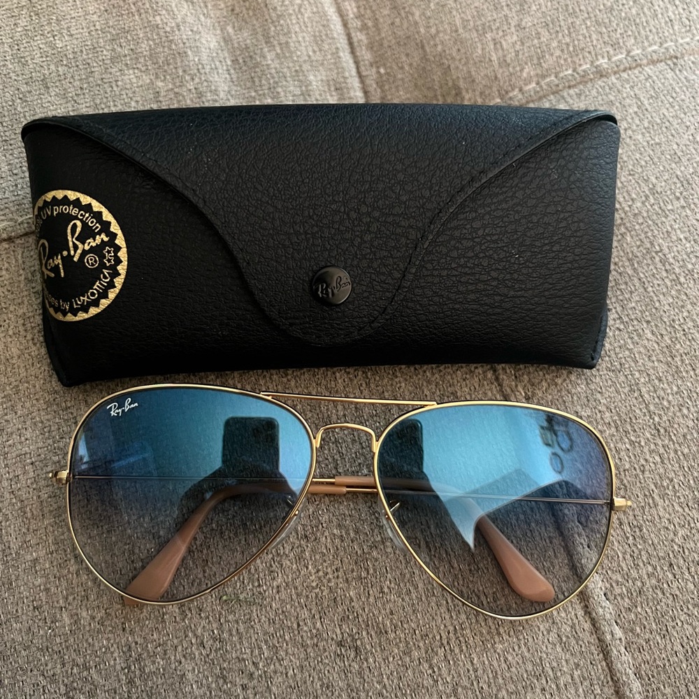 Rayban Aviator Large- Blue Gradient